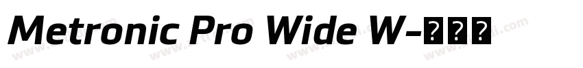 Metronic Pro Wide W字体转换